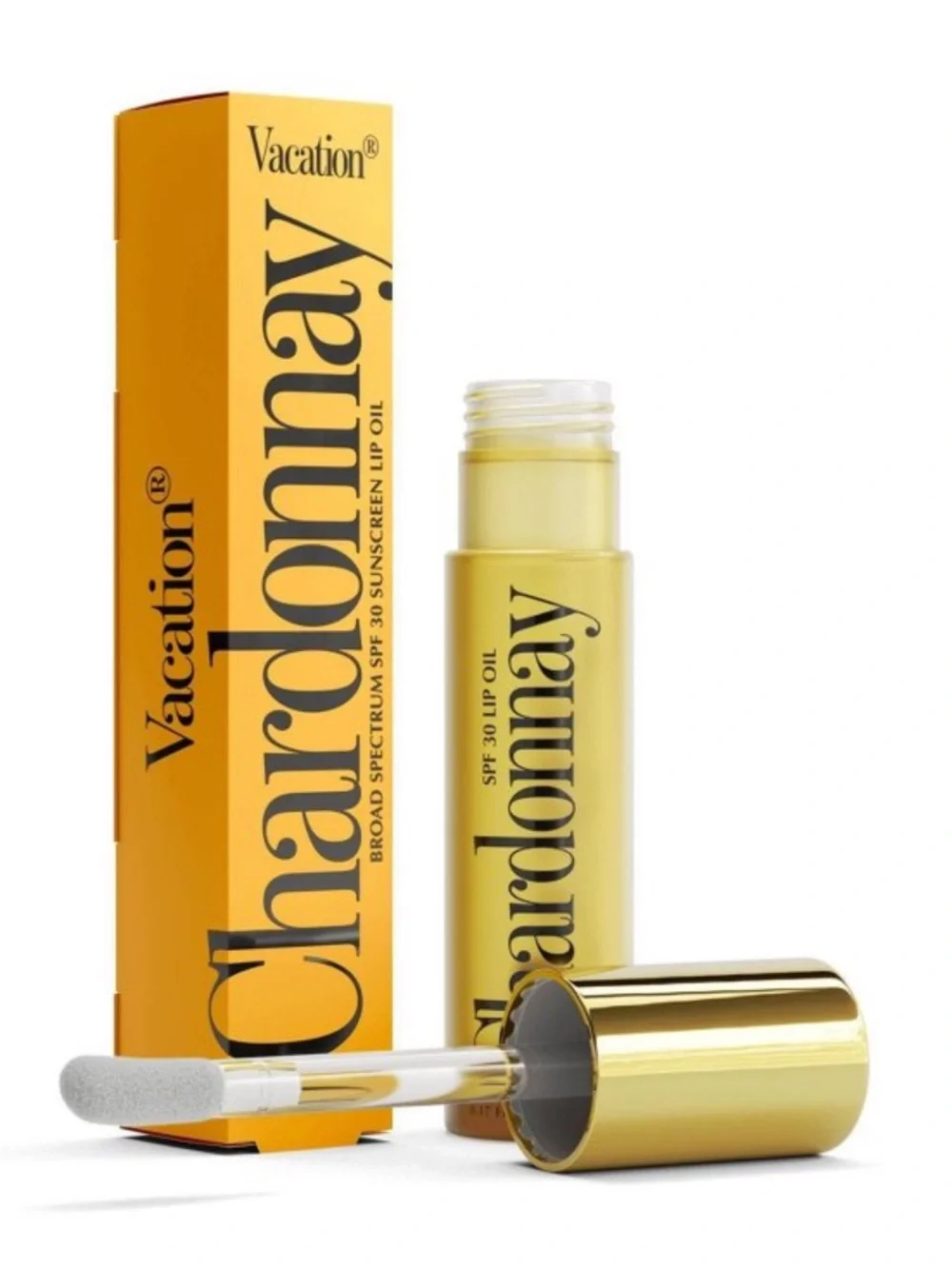 Vacation Chardonnay SPF 30 Lip Oil — Yellow Nourishing Lip Gloss